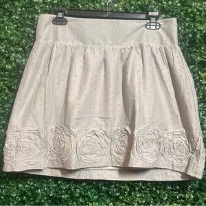 Stooshy Floral Dotted and fully lined Gray Skirt - soooo cute!!